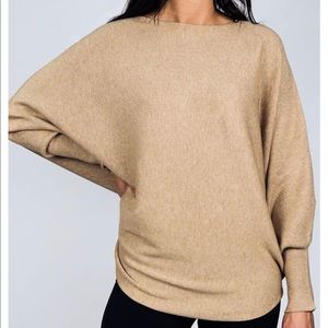 Kerisma Ryu Cocoon Batwing Sweater Tan / Camel S/M